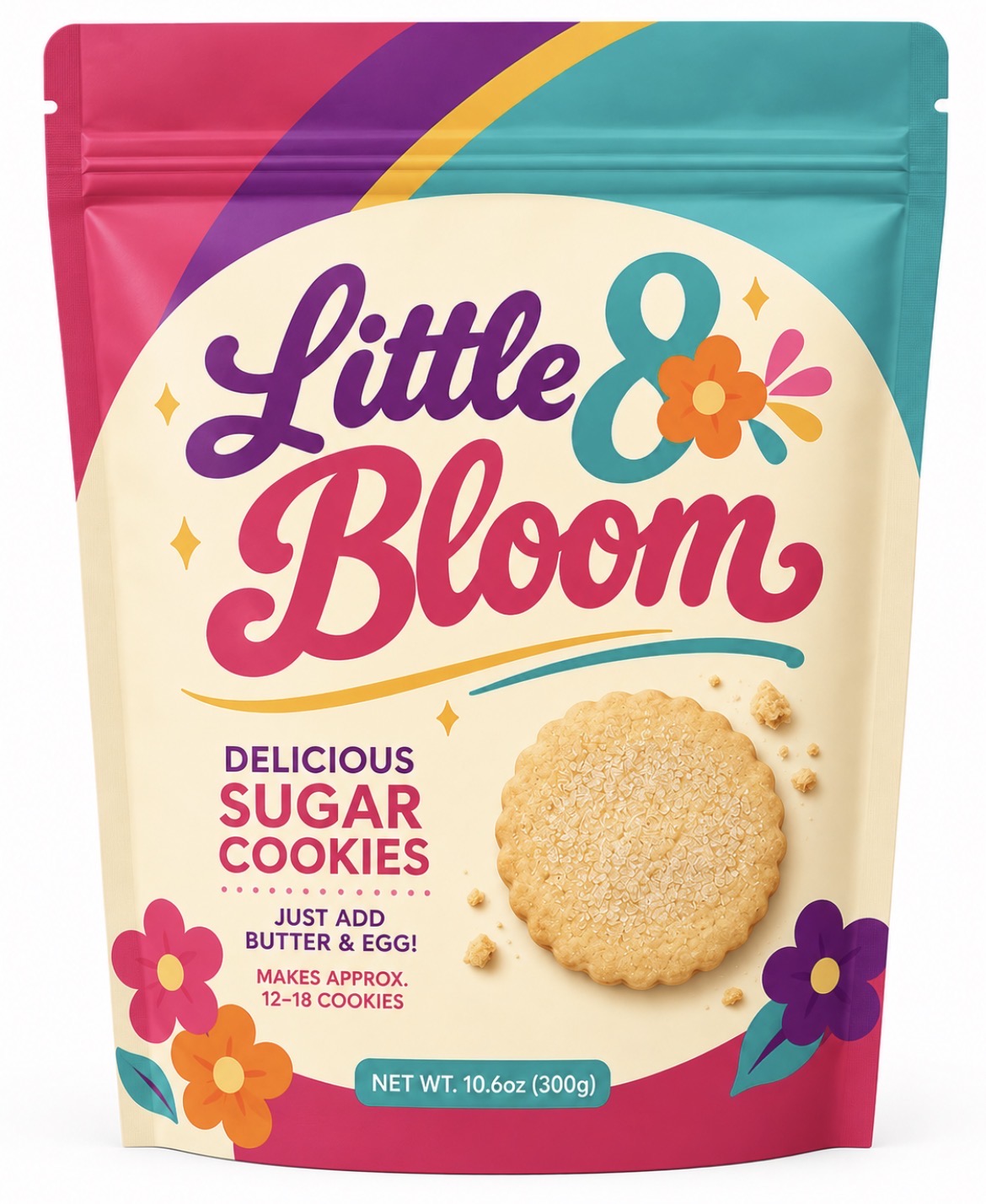 Little 8 Bloom Signature Cookie Mix — a sugar cookie baking mix pouch
